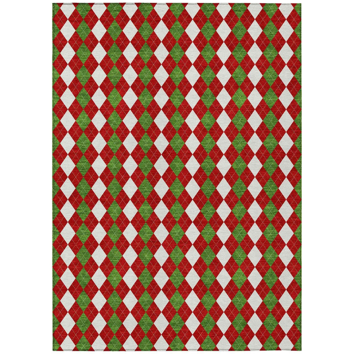 Paelira Red Washable Indoor-Outdoor Rug