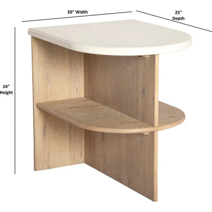 Melia End Table -- view 5