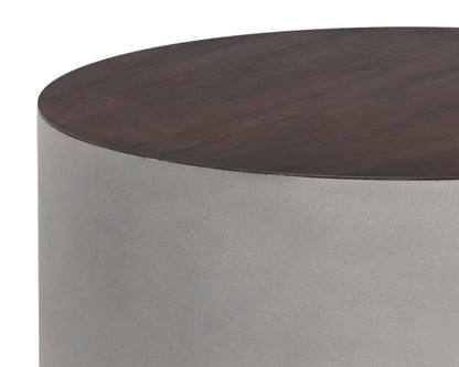 Diaz Outdoor Round End Table