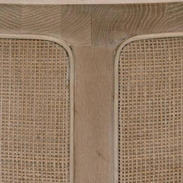 Cane Coffee Table Reclaimed Solid Wood -- view 6