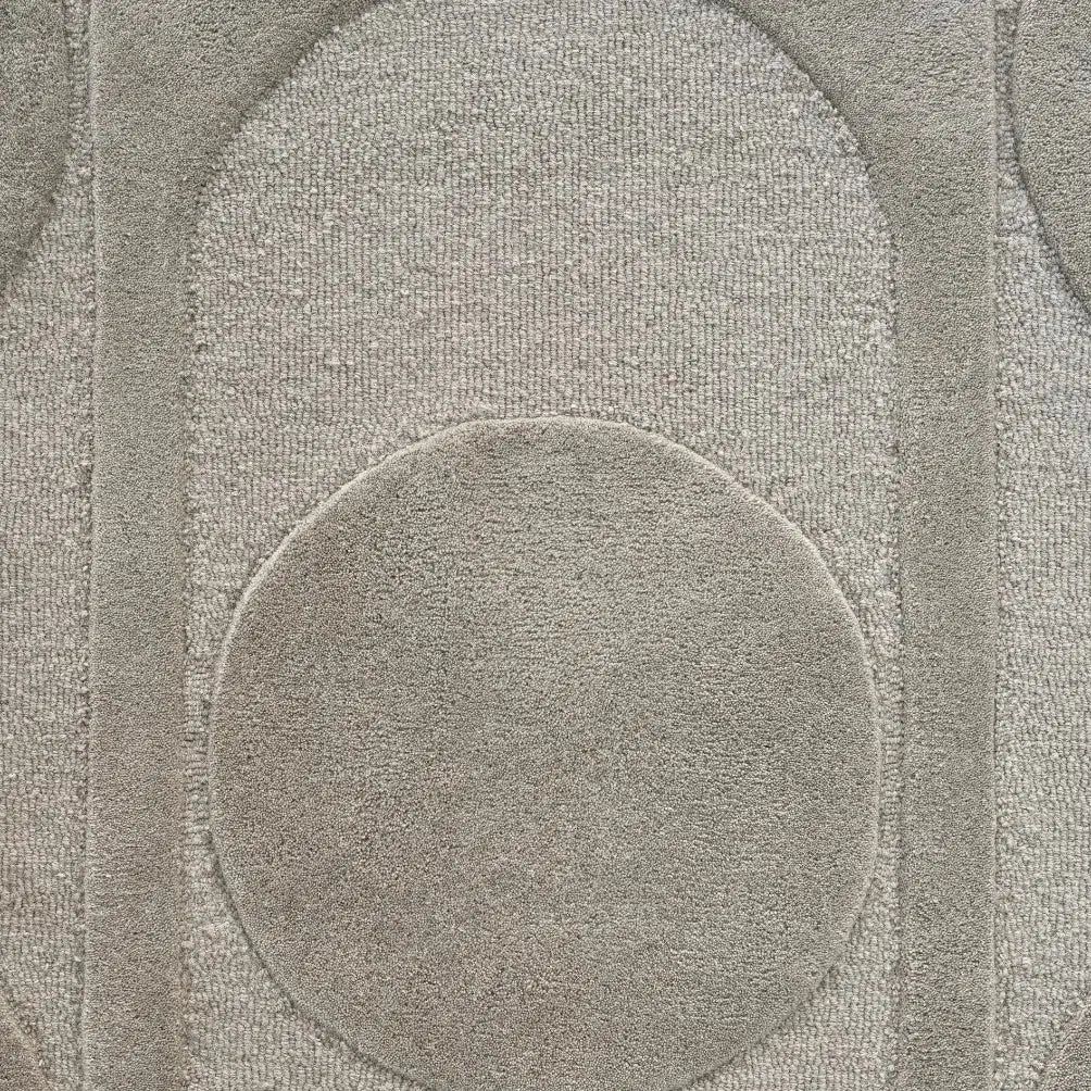 Orb Alliance Grey Wool Area Rug By Linie Design