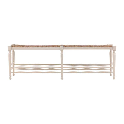 Reed Woven Rush Seat Bedroom Bench -- view 9