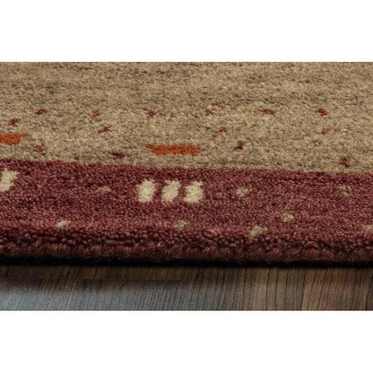 Burh Wool Red Hallway Kitchen Runner Rug - LOOMLAN - LOOMLAN - Area Rugs