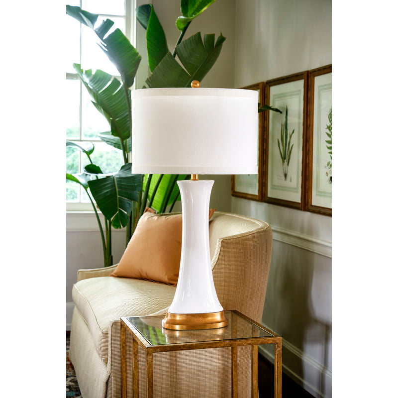 Chelsea House Hopper Gold Accents Smooth Finish Table Lamp