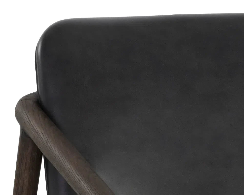 Cinelli Leather Upholstered Lounge Chair