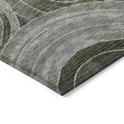 Jaelain Taupe Washable Indoor-Outdoor Rug