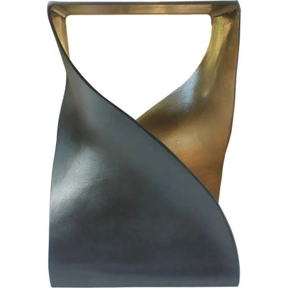 Unique Shape Twist Accent Table Black -- view 2
