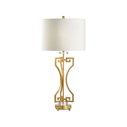 Chelsea House Greek Key Gold And Data Port Table Lamp