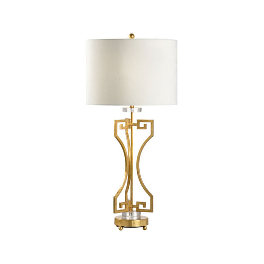 Chelsea House Greek Key Gold And Data Port Table Lamp