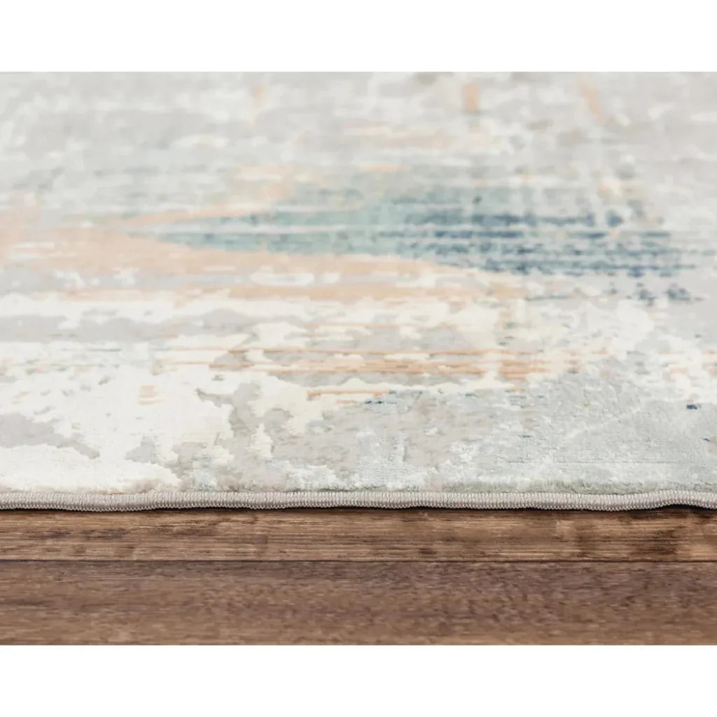 Bove Abstract Blue Kitchen Hallway Runner Rug - LOOMLAN - LOOMLAN - Area Rugs