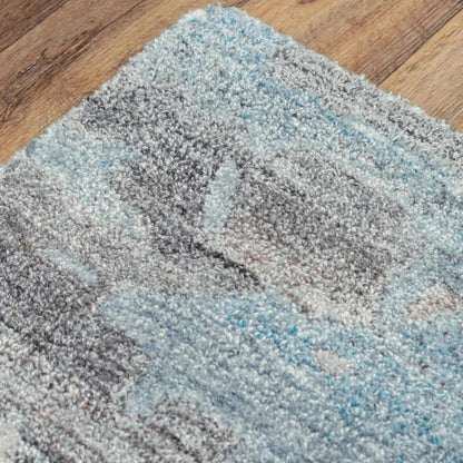 Bute Abstract Gray Area Rugs For Living Room -- gray