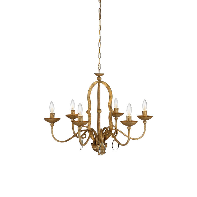 Newport Gold Finish Classical Design Chandelier