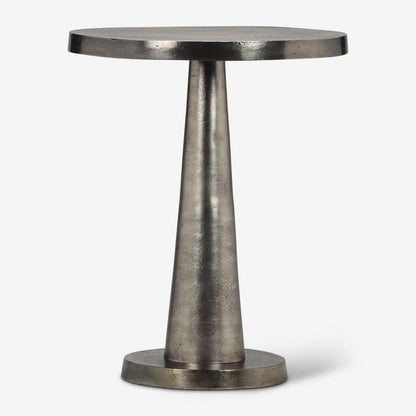 Clark Reclaimed Cast Aluminum Round End Table