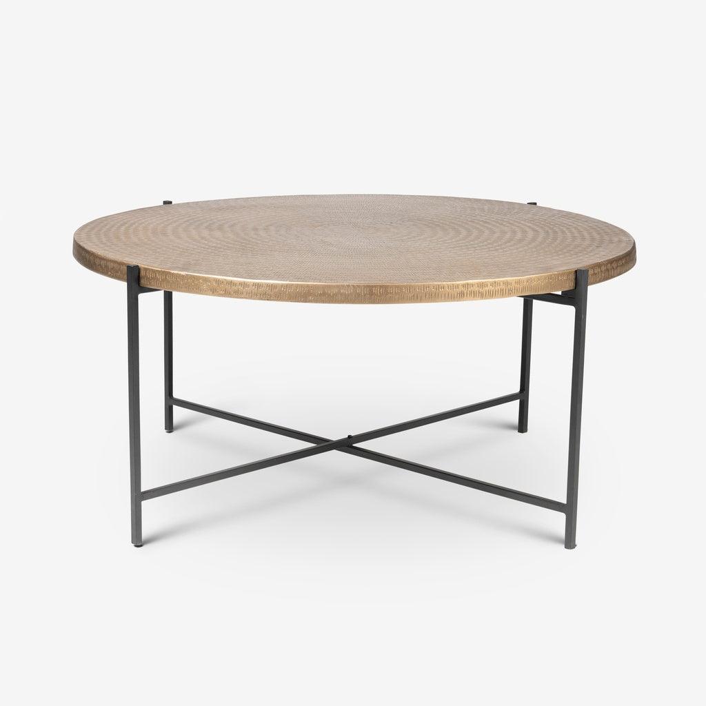 Urbia Navi Reclaimed Cast Aluminum Round Coffee Table