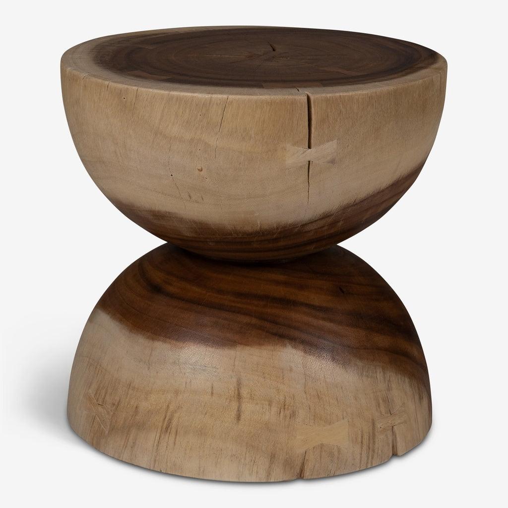 Pensri Natural Solid Chamcha Wooden Side Table