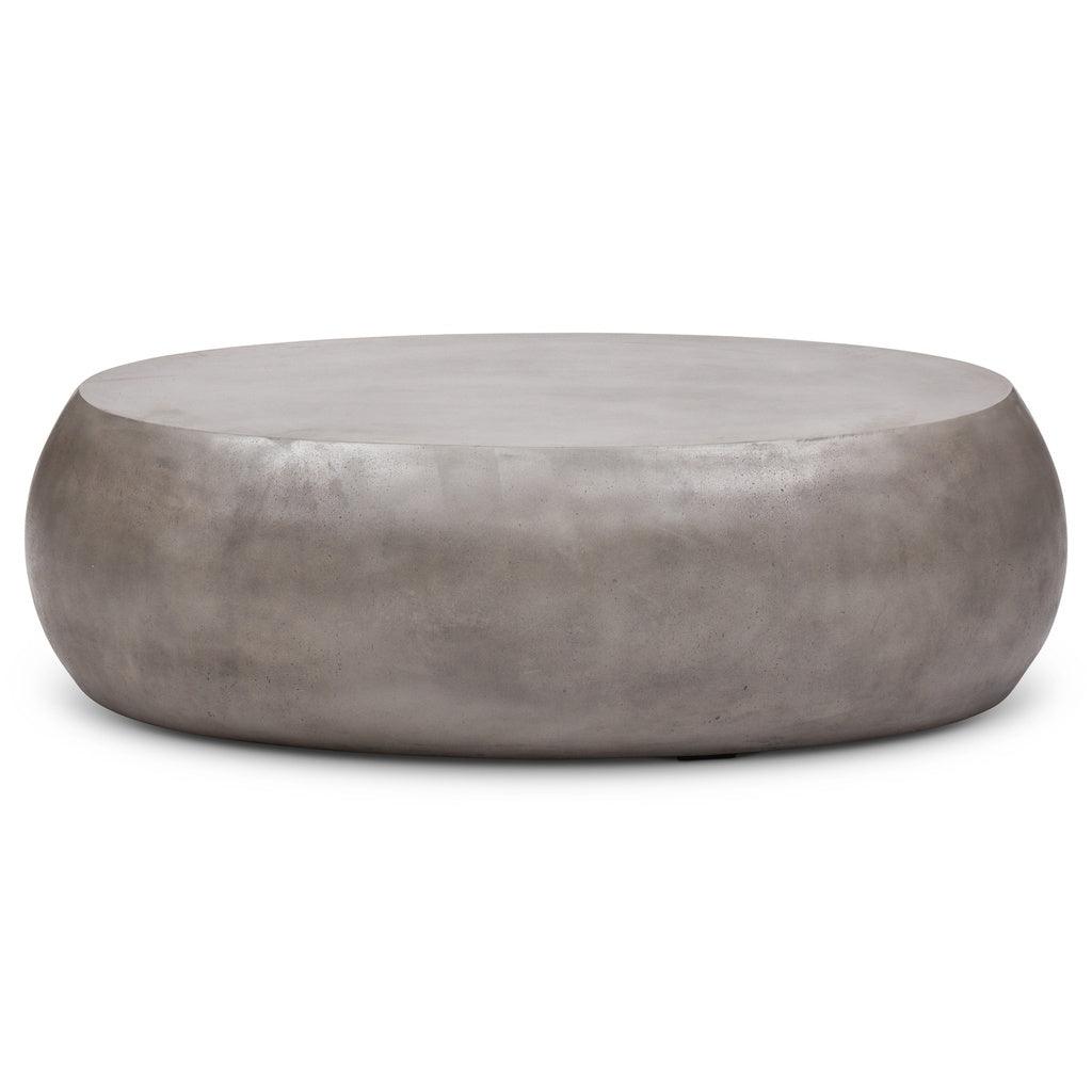 Pebble Fiber Reinforced Concrete Oval Coffee Table