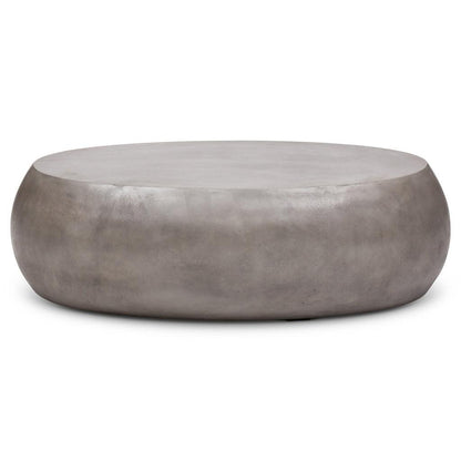 Pebble Fiber Reinforced Concrete Oval Coffee Table