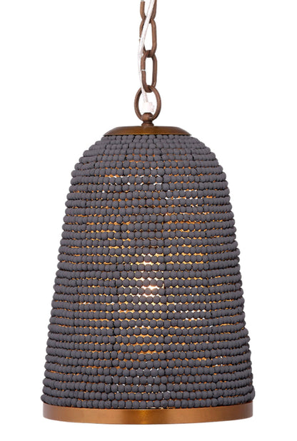 Creekside Beaded Pendant Slate Blue Elegant Lighting