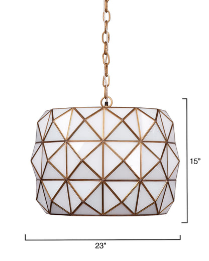 Hollywood Pendant - Sleek 1-Light Glass and Metal Design