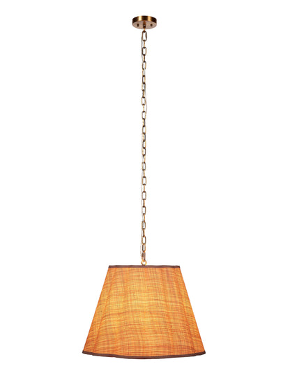 Scalloped 1-Light Pendant Raffia Elegant Home Lighting