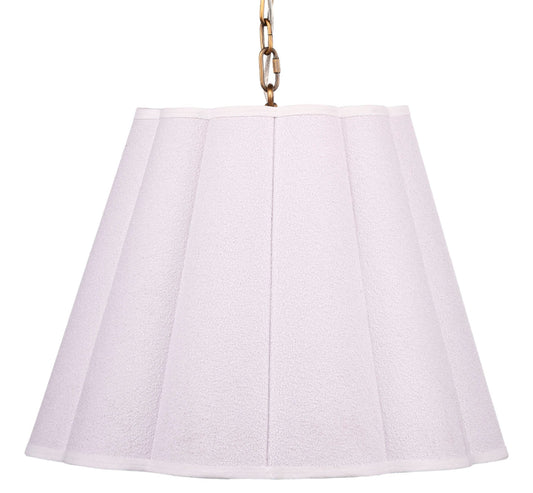 Scalloped 1-Light Hanging Pendant