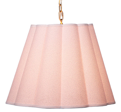 Scalloped 1-Light Hanging Pendant