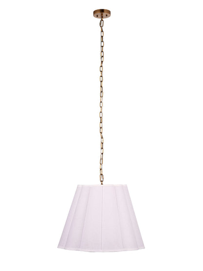 Scalloped 1-Light Hanging Pendant