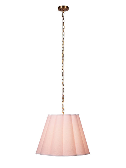 Scalloped 1-Light Hanging Pendant