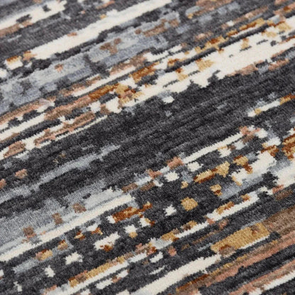 Burd Abstract Charcoal Large Area Rugs For Living Room - LOOMLAN - LOOMLAN - Area Rugs