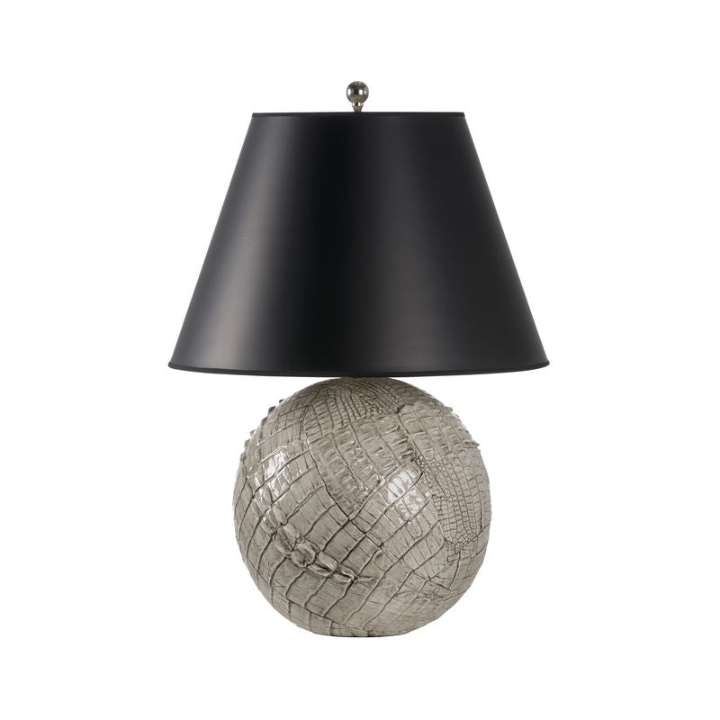 Wildwood Ally Grey Alligator Texture Table Lamp