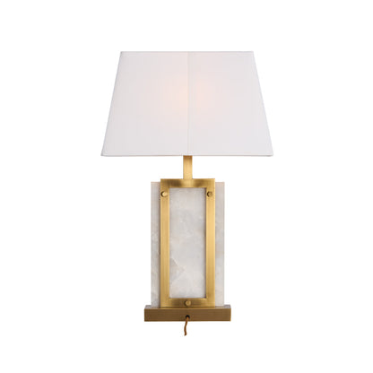 Wildwood Hopewell Alabaster White Table Lamp
