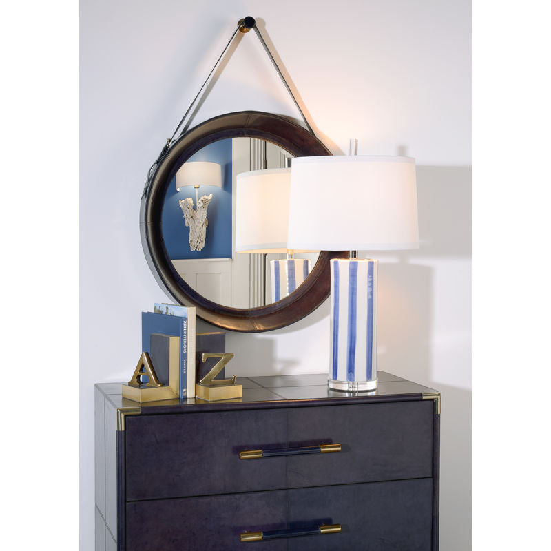 Wildwood Sailor Stripe Hand Painted Ceramic Table Lamp