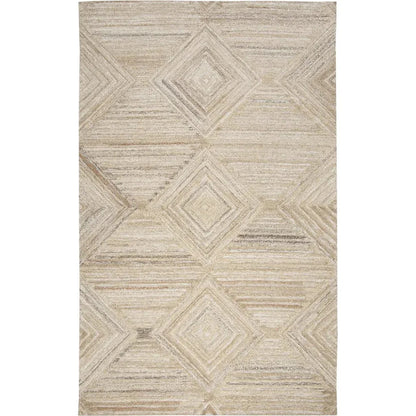 Clac Geometric Tan Large Area Rugs For Living Room - LOOMLAN - LOOMLAN - Area Rugs