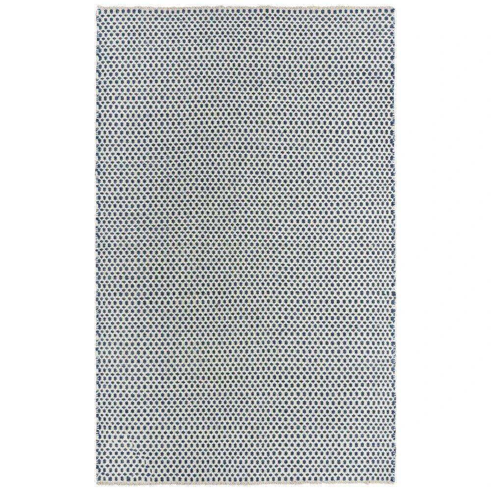 Cobs Basketweave Blue Area Rugs For Living Room