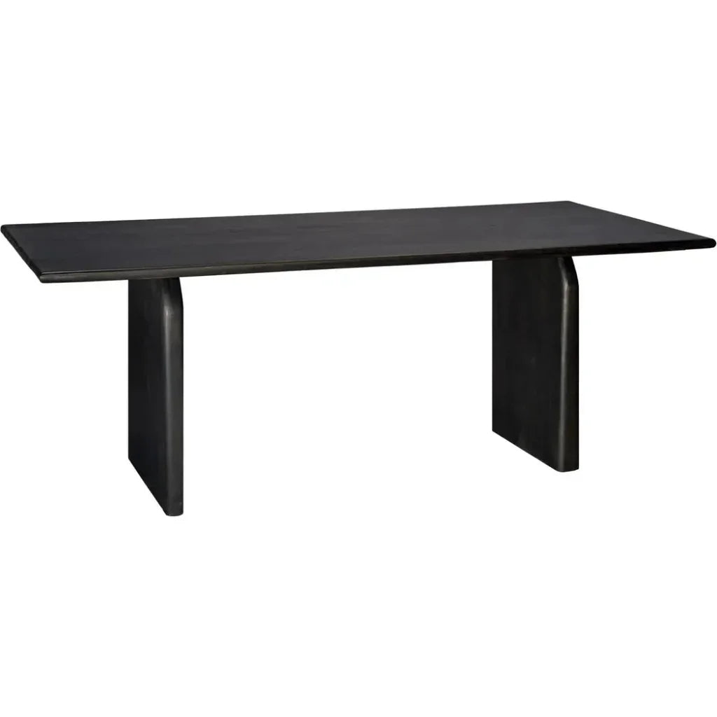 Arc Wooden Rectangular Dining Table -- view 8