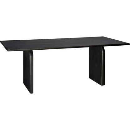 Arc Wooden Rectangular Dining Table -- view 8