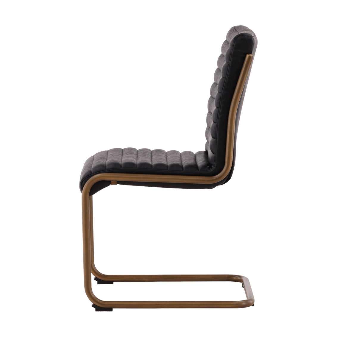 Furniture Classics Russotto Black Leather Dining Chair 2PC