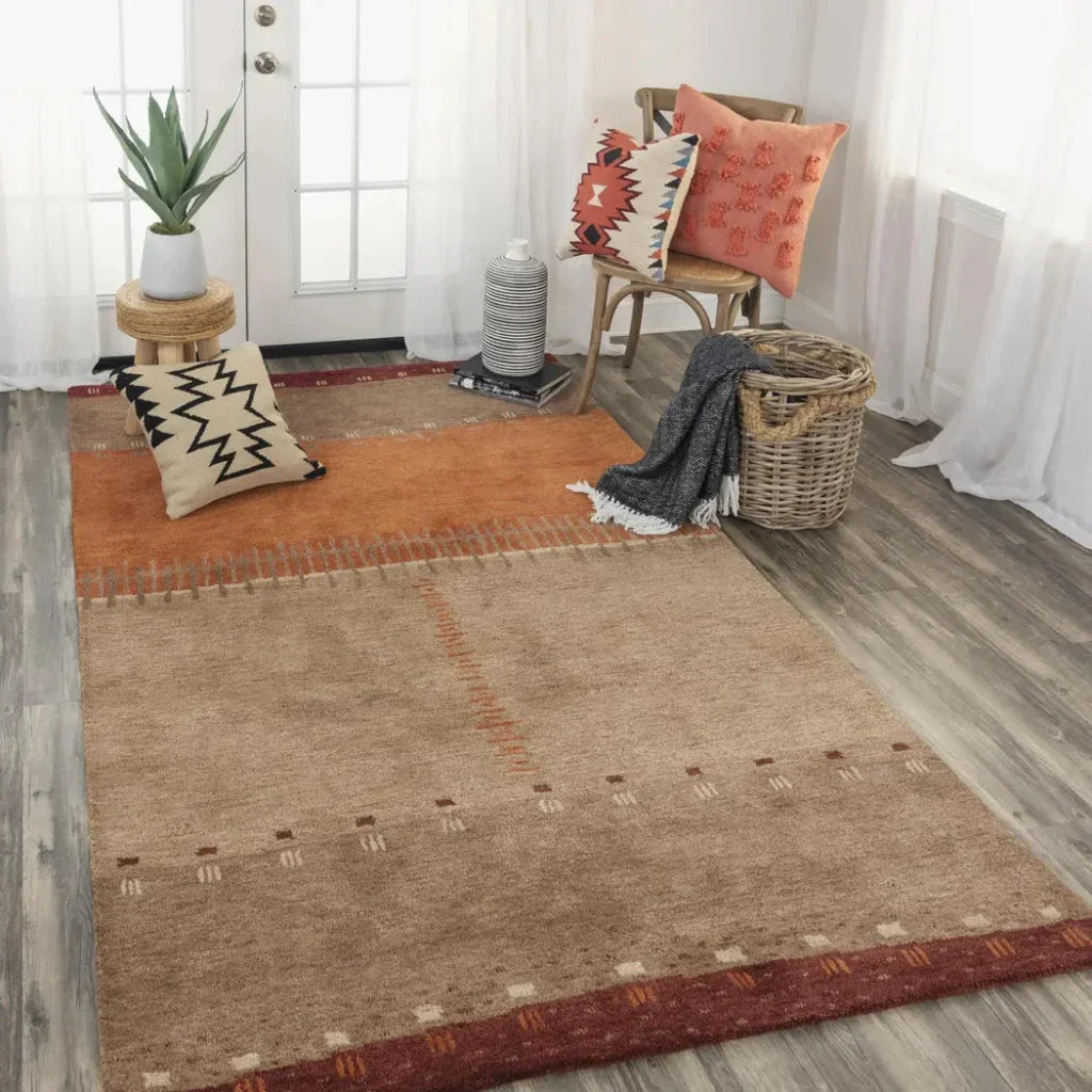 Burh Wool Red Hallway Kitchen Runner Rug -- red