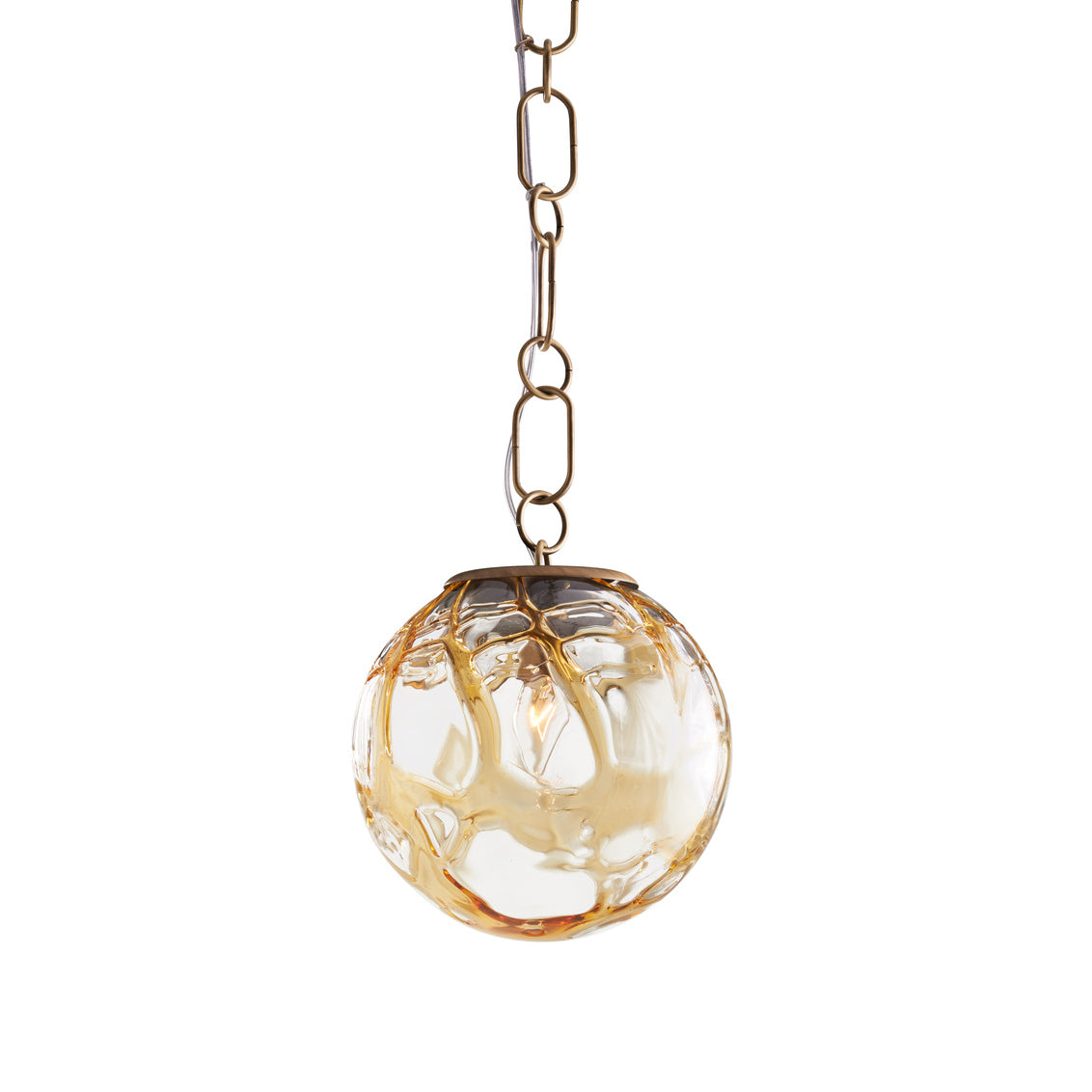 Amo Mouth Blown Glass Pendant -- view 16