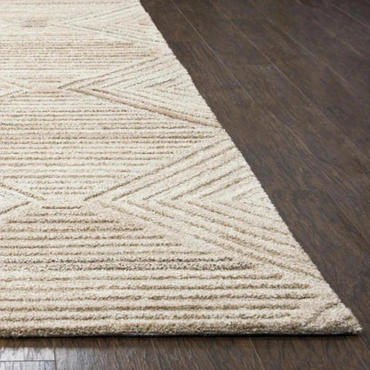 Clac Geometric Tan Large Area Rugs For Living Room -- tan