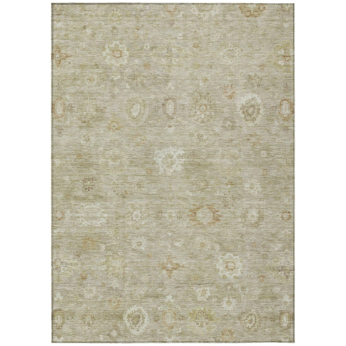 Laeara Brown Washable Indoor-Outdoor Rug
