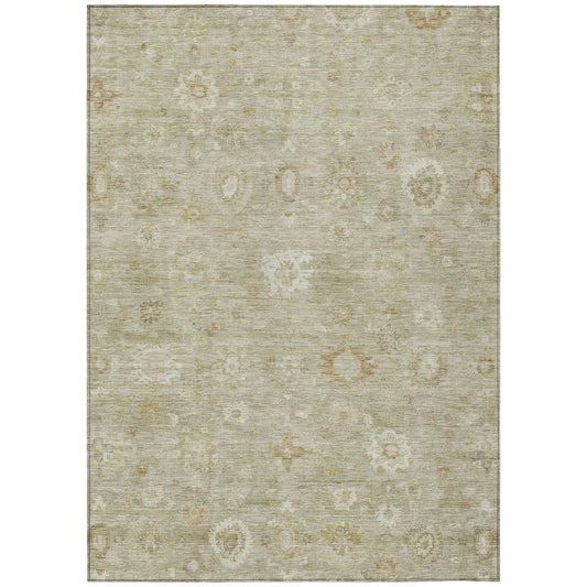 Laeara Brown Washable Indoor-Outdoor Rug