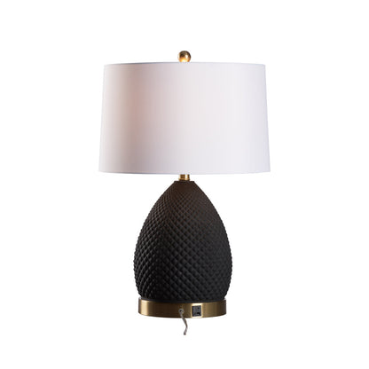 Wildwood Hester Sculptural Black Ceramic Table Lamp
