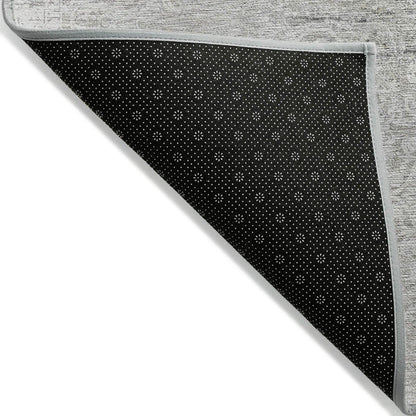 Kaelas Gray Washable Indoor-Outdoor Rug