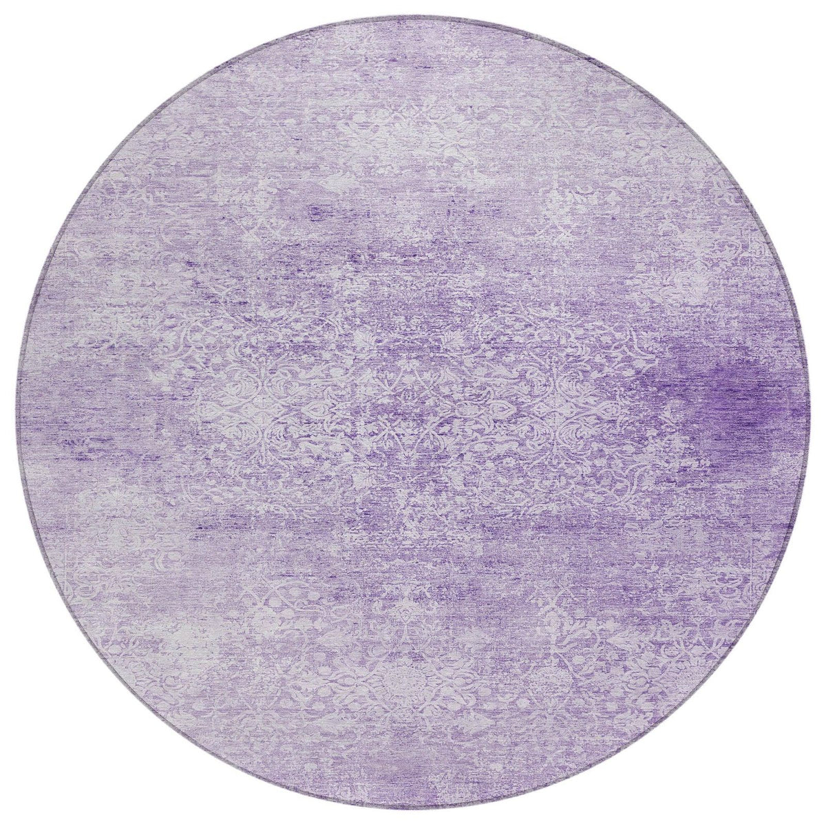 Kaelas Purple Washable Indoor-Outdoor Rug
