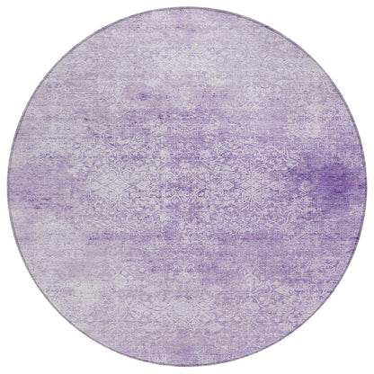 Kaelas Purple Washable Indoor-Outdoor Rug