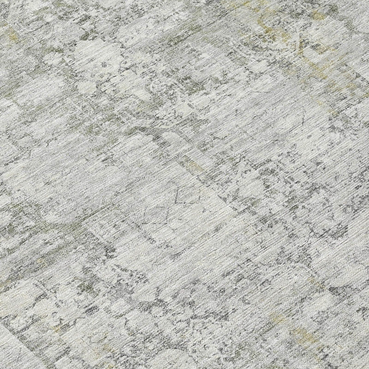 Kaelien Gray Washable Indoor-Outdoor Rug