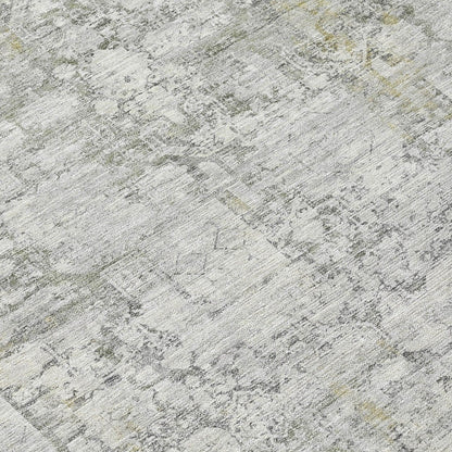 Kaelien Gray Washable Indoor-Outdoor Rug