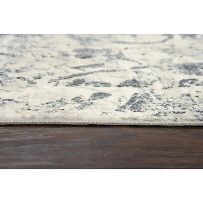 Boxy Scroll Gray Kitchen Hallway Runner Rug - LOOMLAN - LOOMLAN - Area Rugs