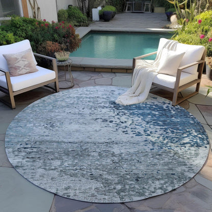 Iriain Denim Washable Indoor-Outdoor Rug